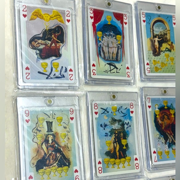 1987 SALVADOR DALI (1 Card) RARE IN Framed Collectors HARD CASE - Picture 4 of 11